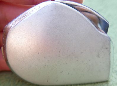 FLAMINAIRE Vintage 1950s Galet Butane Gas Silver Lighter Made in France (top cover is missing)