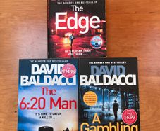 3 Books , The Edge, The 6.20 Man & A Gambling Man by David Baldacci