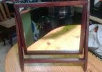vintage mirror and stand