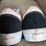 Ladies girls old skool vans beautiful condition floral pink Image 4
