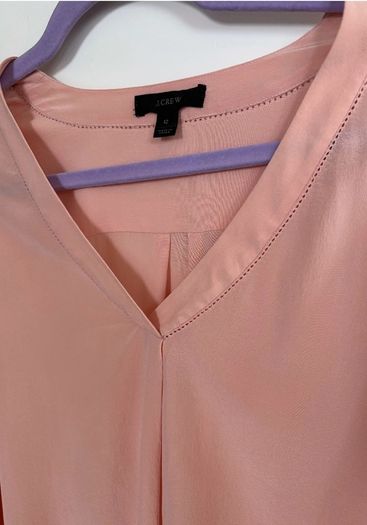 J Crew silk long sleeve blouse
