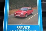 Vintage Vauxhall UK service location map