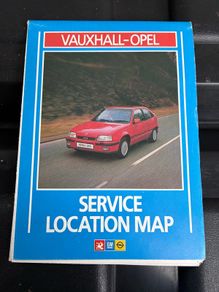 Vintage Vauxhall UK service location map
