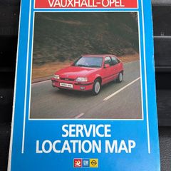 Vintage Vauxhall UK service location map