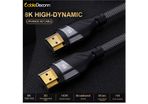 CableDeconn 5M Premium HDMI 2.1 UHD/3D 8K (7680x4320@60Hz) 48Gbps (Nylon Braided/Gold Plated) Cable (Brand New/Warranty)