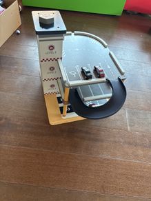 Wooden Multi-Level Toy Car Park and Go Garage with Ramp & Elevator