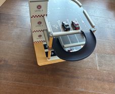 Wooden Multi-Level Toy Car Park and Go Garage with Ramp & Elevator