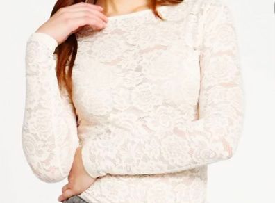 Savida lace top with bateau neckline NWoT