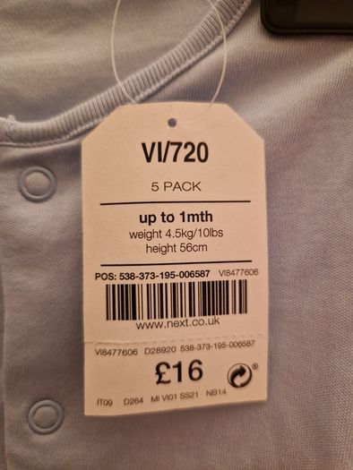 A selection of brand new baby clothes and items