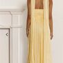 Hello Molly Shimmering Goddess Strapless Maxi Dress Yellow Image 2