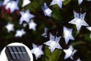 Solar String Lights Garden, 23ft 50 LED Star Fairy Lights Outdoor Solar Powered Led Star String Light Waterproof 8 Modes Decorative Light for Garden Patio Yard Home Wedding Party, Cool White MULTIPLE COLOURS/SIZES AVAILABLE (FREE POSTAGE)