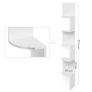New 5 Tier Corner Shelf Floating Wall Shelves (White) - FREE P&P Image 5