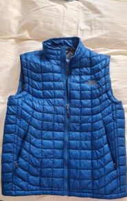 Mens gillet, blue, North Face, size US medium. Aisa L