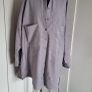 Grey pinstriped overshirt shirt Image 2