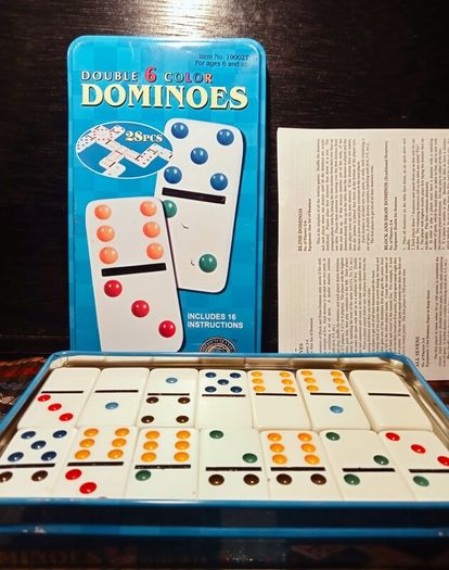 Dominoes. Double 6 Color