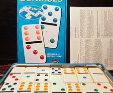 Dominoes. Double 6 Color