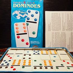 Dominoes. Double 6 Color