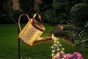 Solar Watering Can Light, LED Solar String Lights Waterproof Dual Mode Water Can Lights for Garden Patio Yard Pathway Lantern Plant Decoration