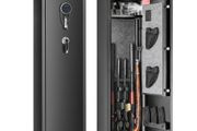 5 Rifles Gun Safe, Rifle Safe with Fingerprint &amp; Digital Lock, Gun Storage Cabinet with Built-in Storage Locker, Removable Storage Shelf for Home Long Gun and Pistols