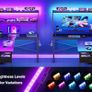 L Shaped Gaming Desk with LED Lights Image 7