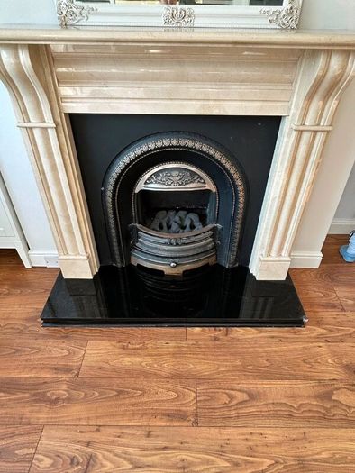 Marble fireplace
