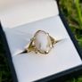 Antique 9ct Yellow Gold Carved Shell Cameo Ring Image 6