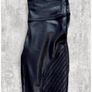 High Waist Biker Spanx Sculpting Fit Size S Black Leather Look Panel Leggings Image 3