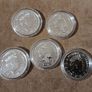 silver coins -  5 x 1oz Silver Britannia Coins Image 3
