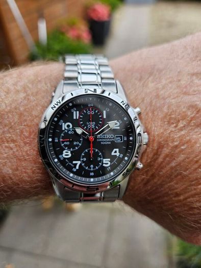 Watch Seiko Military Chronograph. Quartz