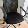 Black Office Chair with Mesh Back Adjustable Height Image 3
