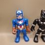 Hasbro Mega Mighties Marvel Captain America  and Black Panther Action Figures. 6 inches Image 2