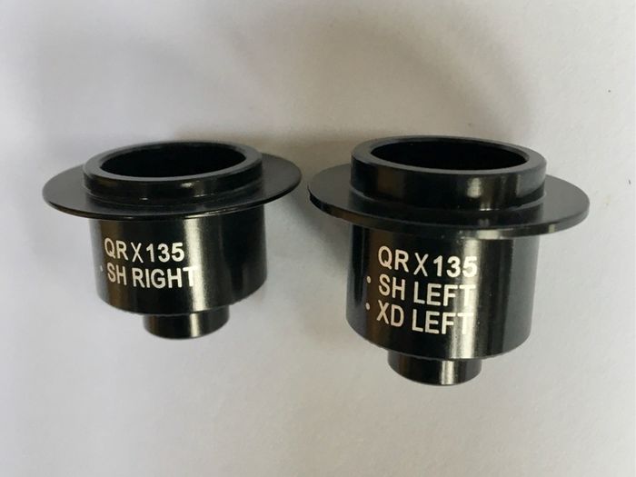 Spank Oozy rear hub QR conversion kit for 135mm long axle