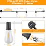 Festoon Lights Outdoor 60FT, String Lights Mains Powered Waterproof with 31Pcs ST38 Plastic LED Bulbs, 2200K Warm White Garden Patio String Lights for Party Decor Wedding (FREE POSTAGE) Image 6