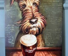Guinness Dog Tin Metal Sign