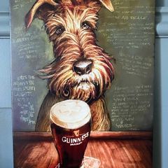 Guinness Dog Tin Metal Sign