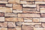 43.5X305cm Brown Stone Brick Self Adhesive Wallpaper,Furniture Stickers Brick Effect Contact Paper,Waterproof Gloss PVC Vinyl Wrap Film for Furniture Cover Surface