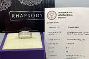 Platinum IGI Certified Natural Diamond (VS/E-F) Half Eternity Band Ring