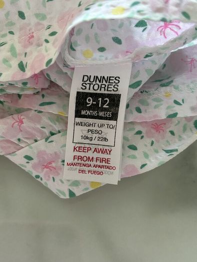babyBaby Girls Pink & White Floral Dungarees & Long-Sleeved Top from Dunnes Stores