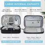 Electronics Accessories Organiser Bag, Travel Cable Organizer Bag Pouch Portable Waterproof Double Layers All-in-One Carry Travel Bag for Cable, Cord, Charger, Phone, Earphone M-Black Image 3