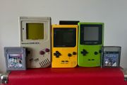 Retro Nintendo Game Boy Trio Bundle - Original DMG-01, Pocket, &amp; Colour + Games