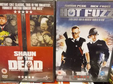 Shaun Of The Dead & Hot Fuzz Dvd Bundle Simon Pegg Comedy