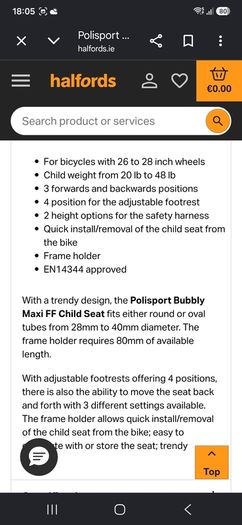 Child Bike Seat
