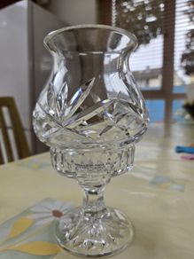 Beautiful Vintage Cavan Crystal 2 piece Candle Holder