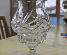 Beautiful Vintage Cavan Crystal 2 piece Candle Holder