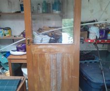 solid oak  exterior door