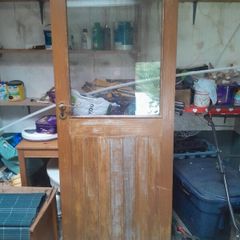 solid oak  exterior door