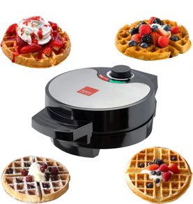 American Waffle Maker Iron Machine 700W I Electric I Stainless Steel Mould I Non-Stick Coating I Recipes I Deep Cooking Plates I Adjustable Temperature Control