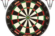 NEW SALE Hot Shot Dart Board | Endurance Round Wire Sisal Dartboard Set Including 2 sets of Steel Tip Darts