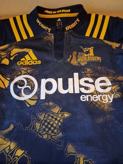 Highlanders Rugby Union Football Club Jersey. Dunedin New Zealand.  Official Adidas Mens / Youths Home Jersey. Collect In Dublin Or Receive Via Post.