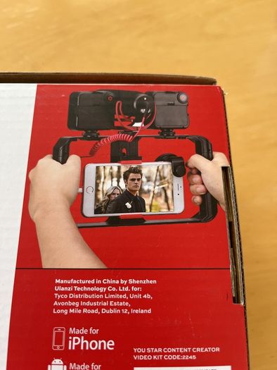 Content creator video kit to use with your own smartphone.
